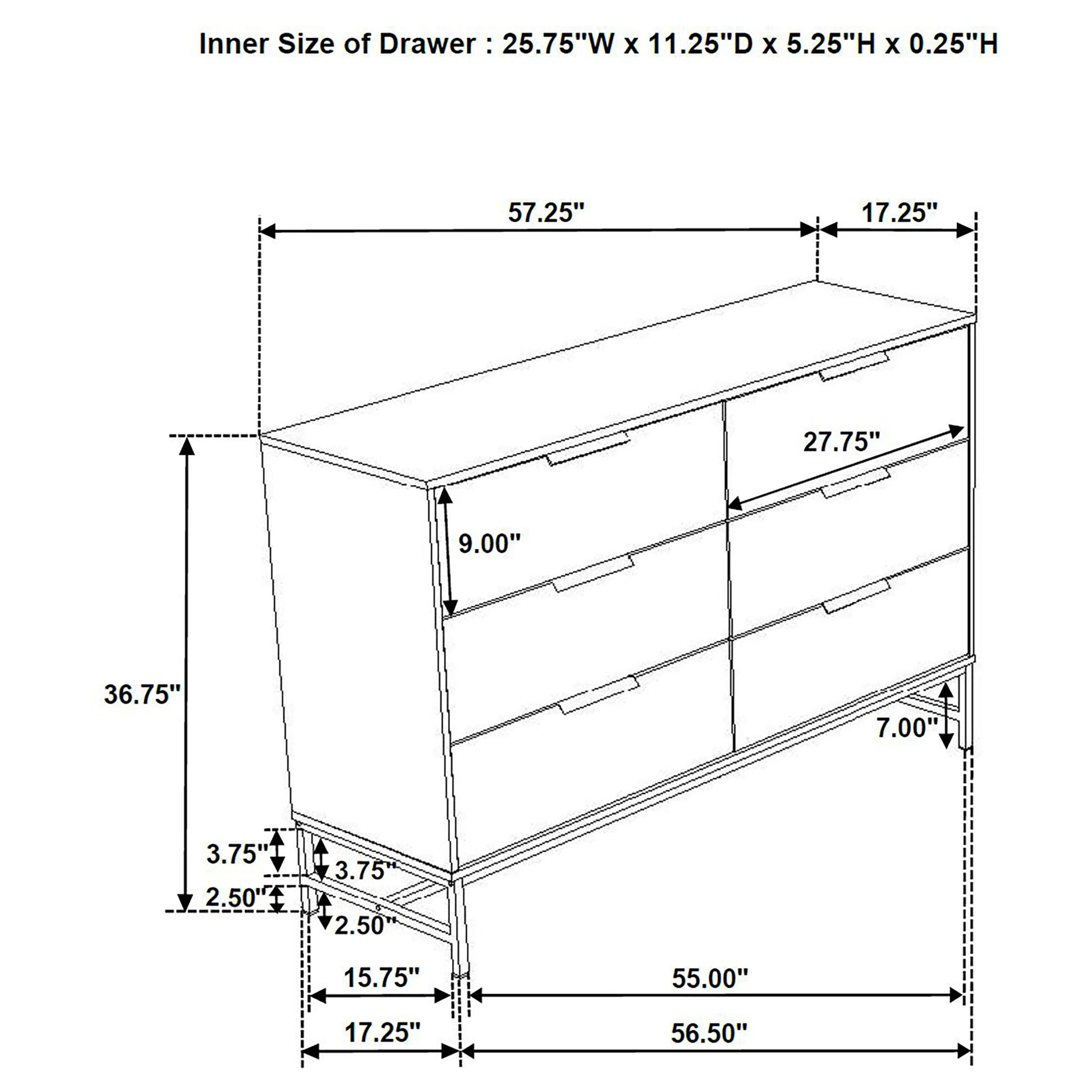 standard dresser height Sonora 6-drawer Bedroom Dresser White Home Furniture, TN standard dresser height Sonora 6-drawer Bedroom Dresser White Home Furniture, TN