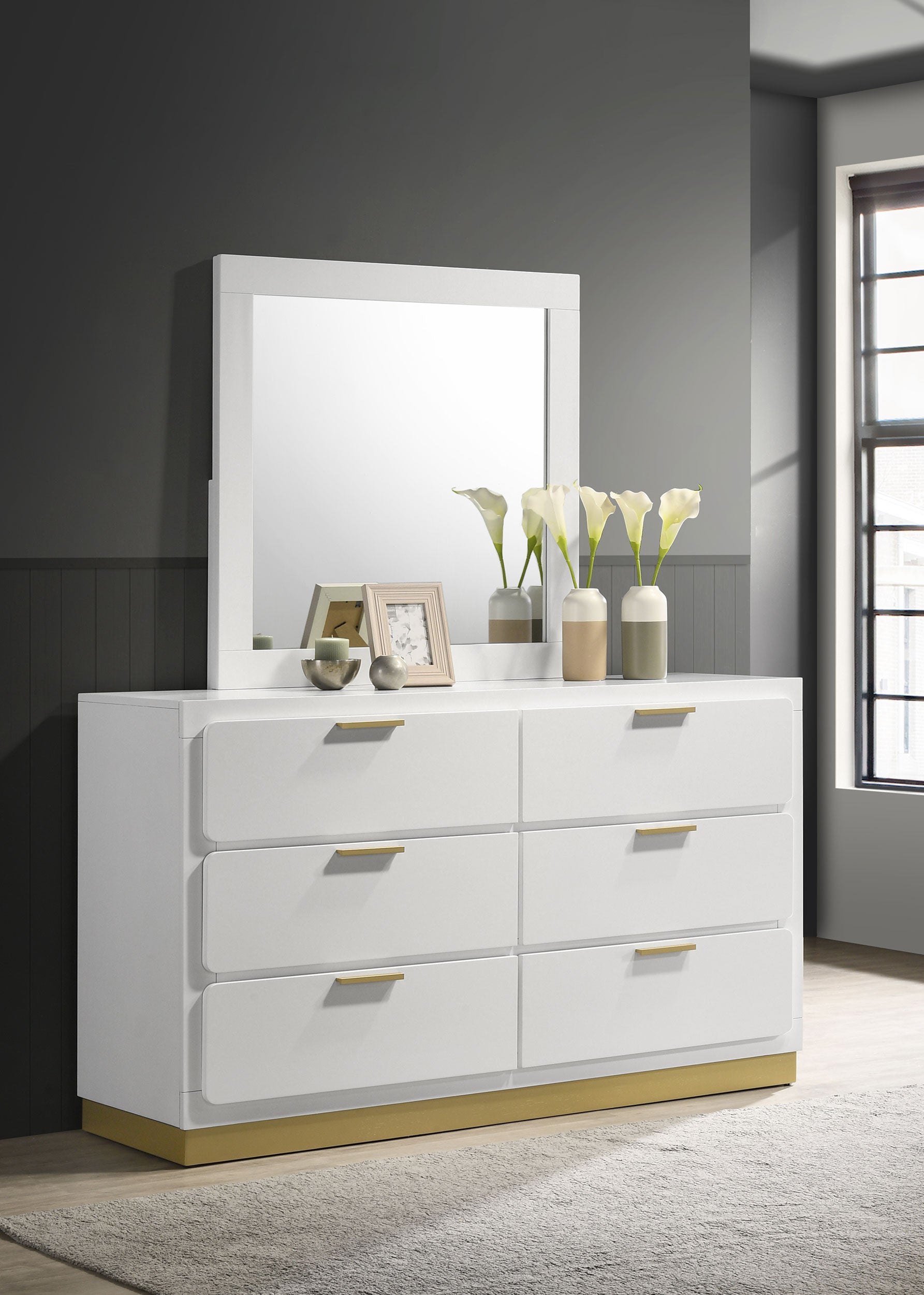modern mirror dresser Amazon.com: Bonnlo Mirrored Dresser 5 Mirror Drawers, Mirror Chest of Drawers, Glass Dresser Mirror, Glass Chest, Mirrored Nightstand Tall for Living Room, Silver : Home & Kitchen