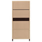 Wadeline 2-door Tall Accent Storage Cabinet Rustic Tobacco