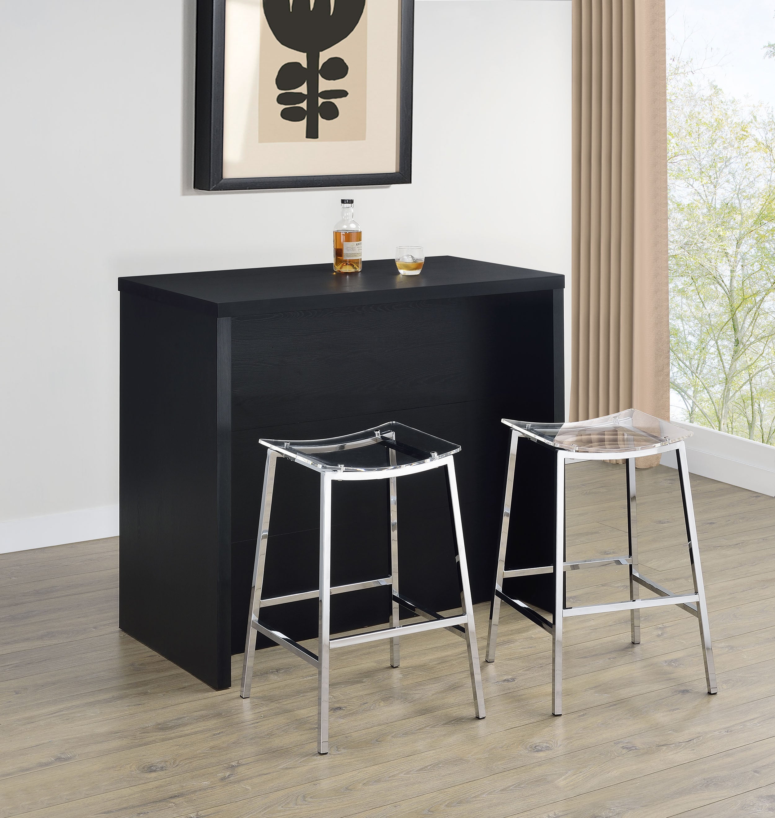 ★ Private Bar Counter Set 2682SET-WH/GY BRODY 5-PK COUNTER HEIGHT DINING SET – Serra