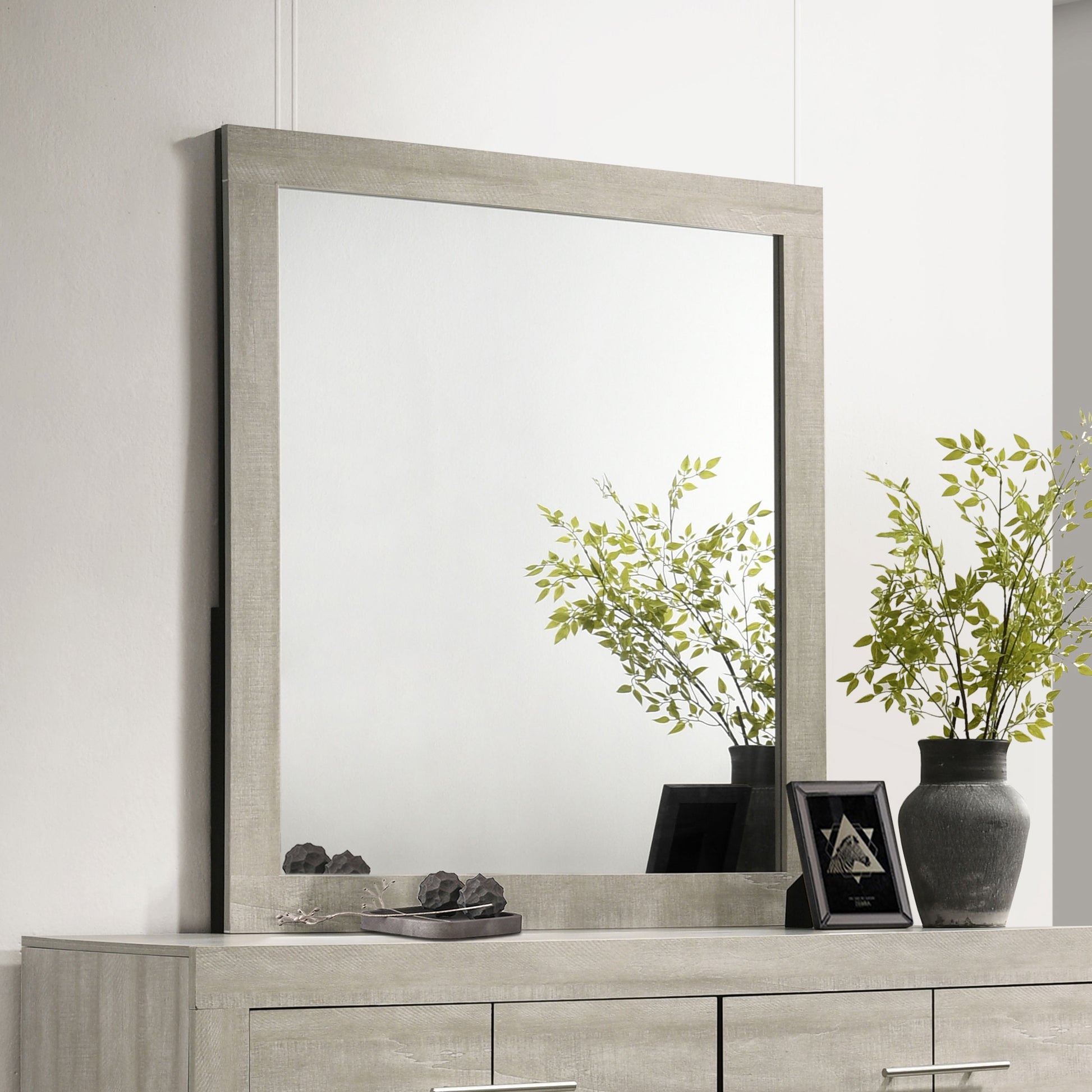 Trenton Dresser Mirror Rustic Cream – Home Furniture, TN