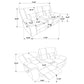 Greer 3-piece Upholstered Reclining Sofa Set Brown