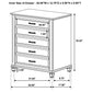 Franco 5-piece Eastern King Bedroom Set Distressed White