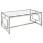 Merced 2-piece Rectangular Coffee and End Table Set Nickel