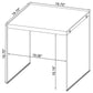 Opal 3-piece Coffee and End Table Set White High Gloss