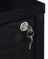 Westpark 3-piece Wall Unit Bookcase Set with USB Black