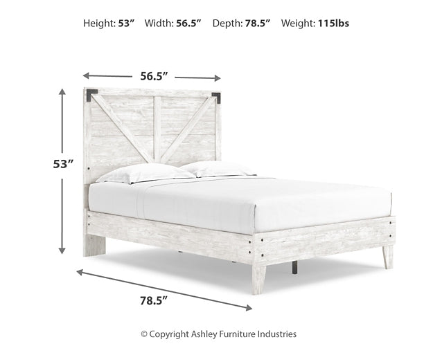 Ashley Express - Shawburn  Crossbuck Panel Platform Bed