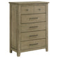 Hazlewood 5-piece Queen Bedroom Set Vineyard Oak