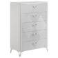 Cassia 5-piece Eastern King LED Bedroom Set White High Gloss