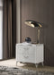 Cassia 2-drawer Nightstand Bedside Table White High Gloss