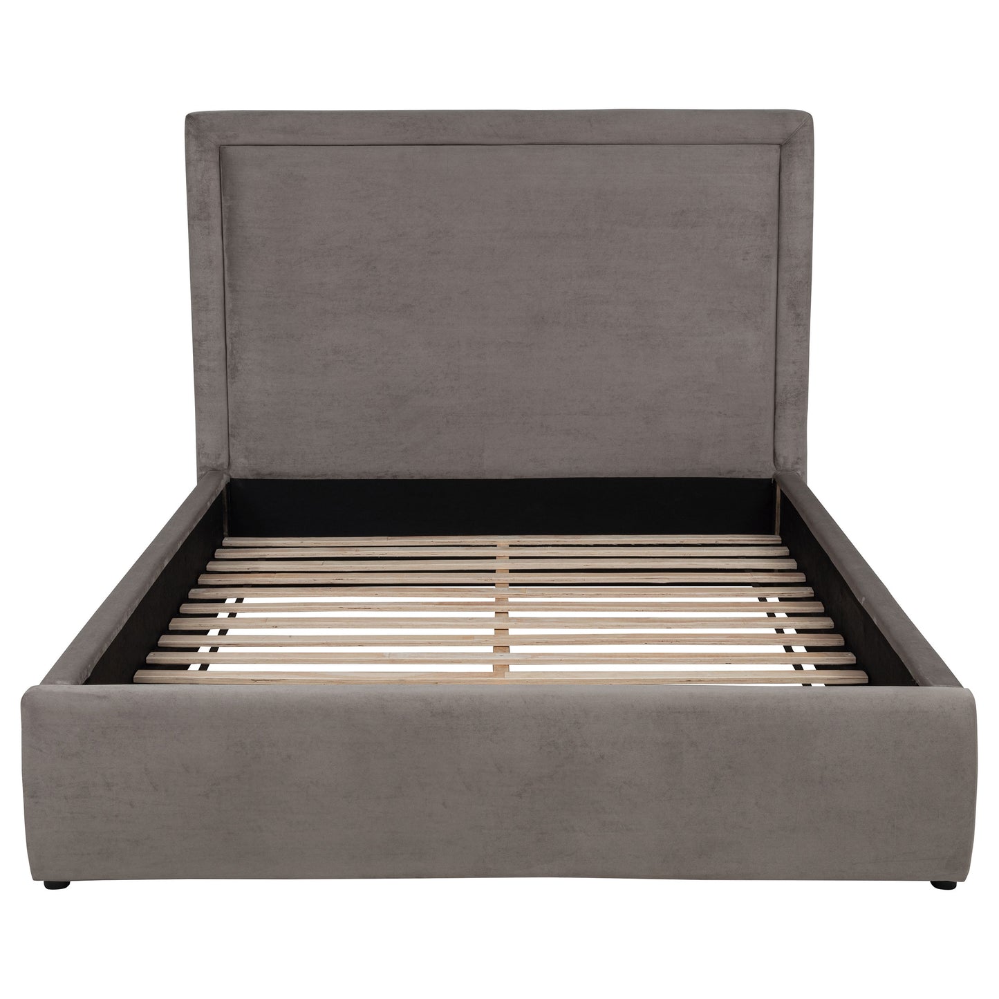 Lawson 55-inch Upholstered Full Panel Platform Bed Mushroom