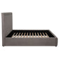 Lawson 55-inch Upholstered Eastern King Platform Bed Mushroom