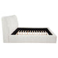 Nollet 48-inch Upholstered California King Platform Bed Cream