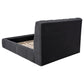 Nollet 48-inch Upholstered Eastern King Platform Bed Grey