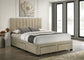 Wheatland 4-drawer Upholstered Eastern King Storage Bed Brown