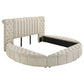 Sonya 4-piece Upholstered Queen Bedroom Set Ivory