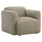 Dorset 3-piece Upholstered Round Track Arm Sofa Set Brown