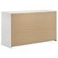 Ines 4-piece Queen Bedroom Set Navy and White High Gloss