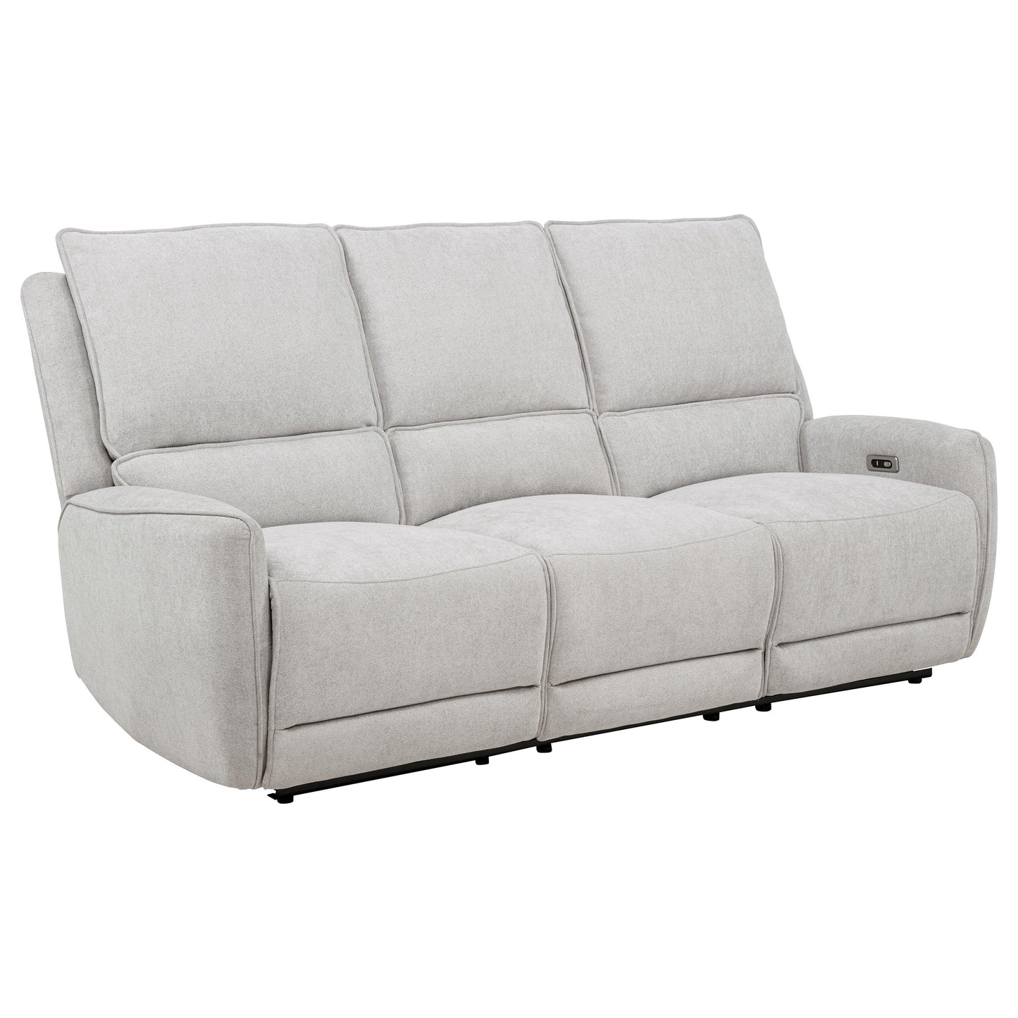 Sylmar 2-piece Chenille Power Reclining Sofa Set Dove Grey