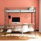 Campus Metal Full Over Twin Workstation Bunk Bed Matte Black