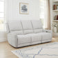Sylmar Chenille Upholstered Power Reclining Sofa Dove Grey