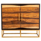 Zara 2-door 40-inch Wood Accent Storage Cabinet Black Walnut