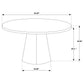 Franklin 5-piece 50-inch Round Dining Table Set Grey and Dark Oak