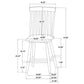 Andrews Windsor Counter Height Dining Side Chair White (Set of 2)