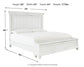 Kanwyn Queen Panel Bed with Storage with Mirrored Dresser and Chest