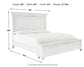 Kanwyn King Panel Bed with Storage with Mirrored Dresser