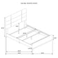 Ines 56-inch Fabric Upholstered Queen Panel Bed Grey