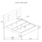 Ines 4-piece Eastern King Bedroom Set Navy and White High Gloss