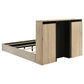 Arielle 4-piece Eastern King Bedroom Set Light Oak