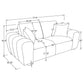 Burnett 4-piece Chenille Upholstered Sofa Set Ivory
