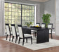 Brookmead 7-piece Extension Leaf Dining Table Set Black