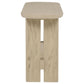 Kailani Coastal Sofa Console Table with Shelf Beige Oak