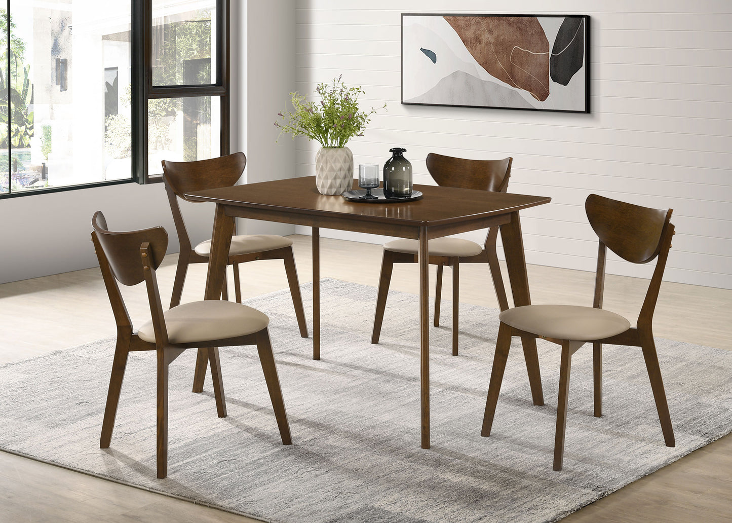 Kersey Wood Dining Side Chair Chestnut (Set of 2)