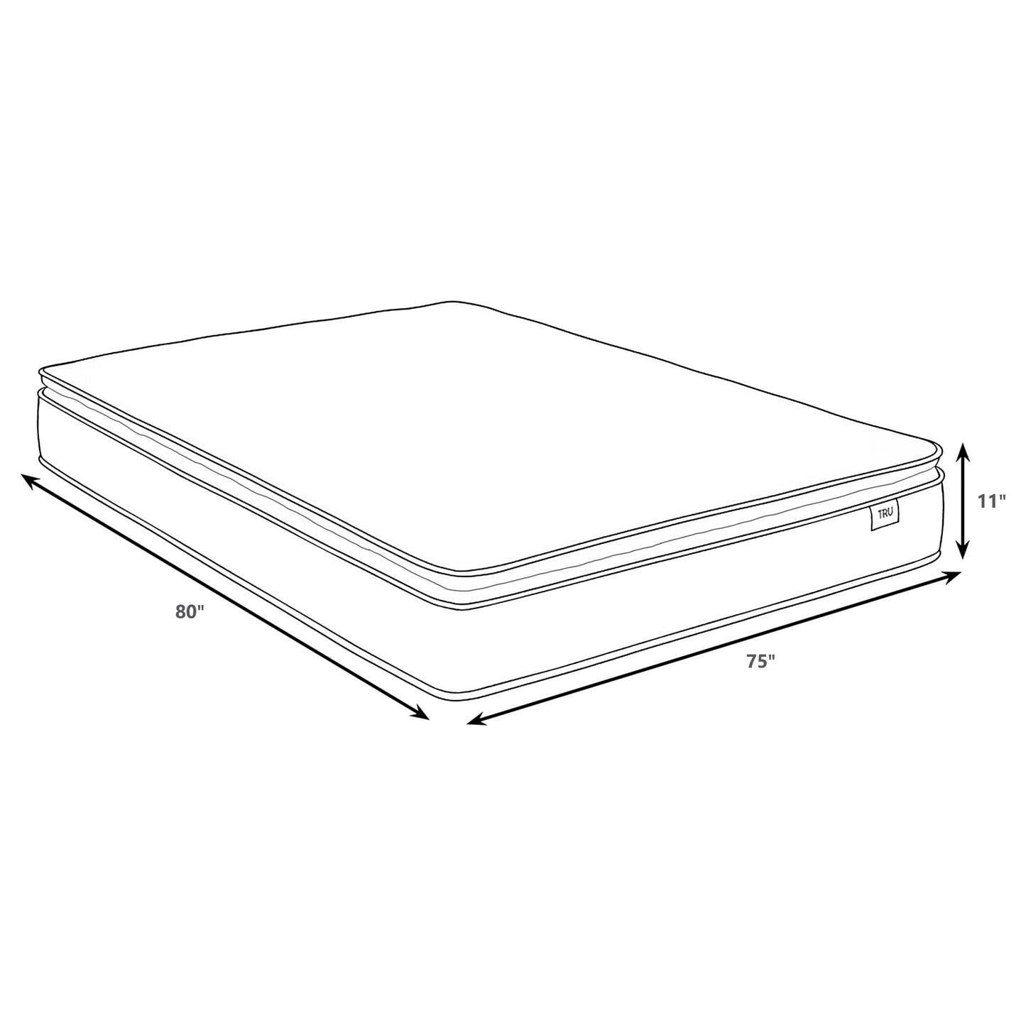Hayes 11-inch Eastern King Pillow Top Foam Hybrid Mattress