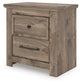 Rusticott King Panel Bed with Mirrored Dresser and Nightstand