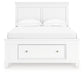 Fortman Full Panel Storage Bed, Dresser and Mirror