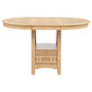 Lavon Oval 60-inch Counter Height Extension Dining Table Light Oak