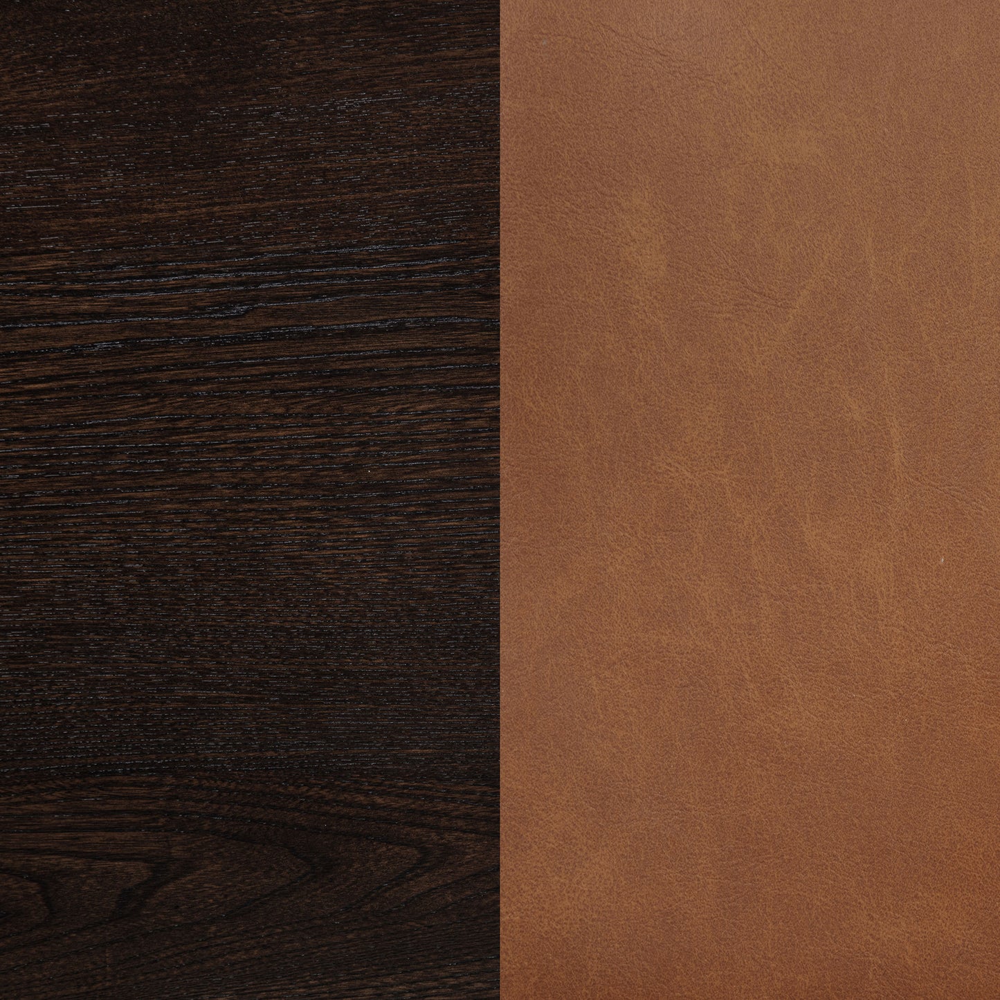 Tegan Faux Leather Upholstered Dining Side Chair Cognac (Set of 2)