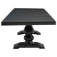 Phelps 9-piece Rectangular Dining Table Set Distressed Noir