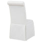 Shawna Upholstered Skirted Side Chair White (Set of 2)
