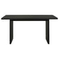 Decker 70-inch Rectangular Wood Counter Height Dining Table Black