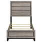 Watson Wood Twin Panel Bed Light Taupe