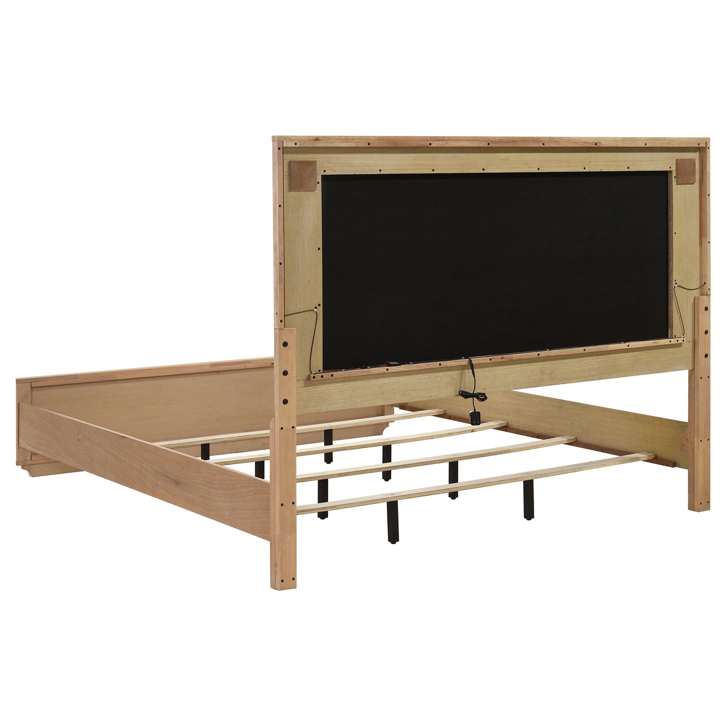 Leanne 5-piece Eastern King Bedroom Set Light Oak