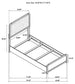 Cavelle 5-piece Twin Bedroom Set Black