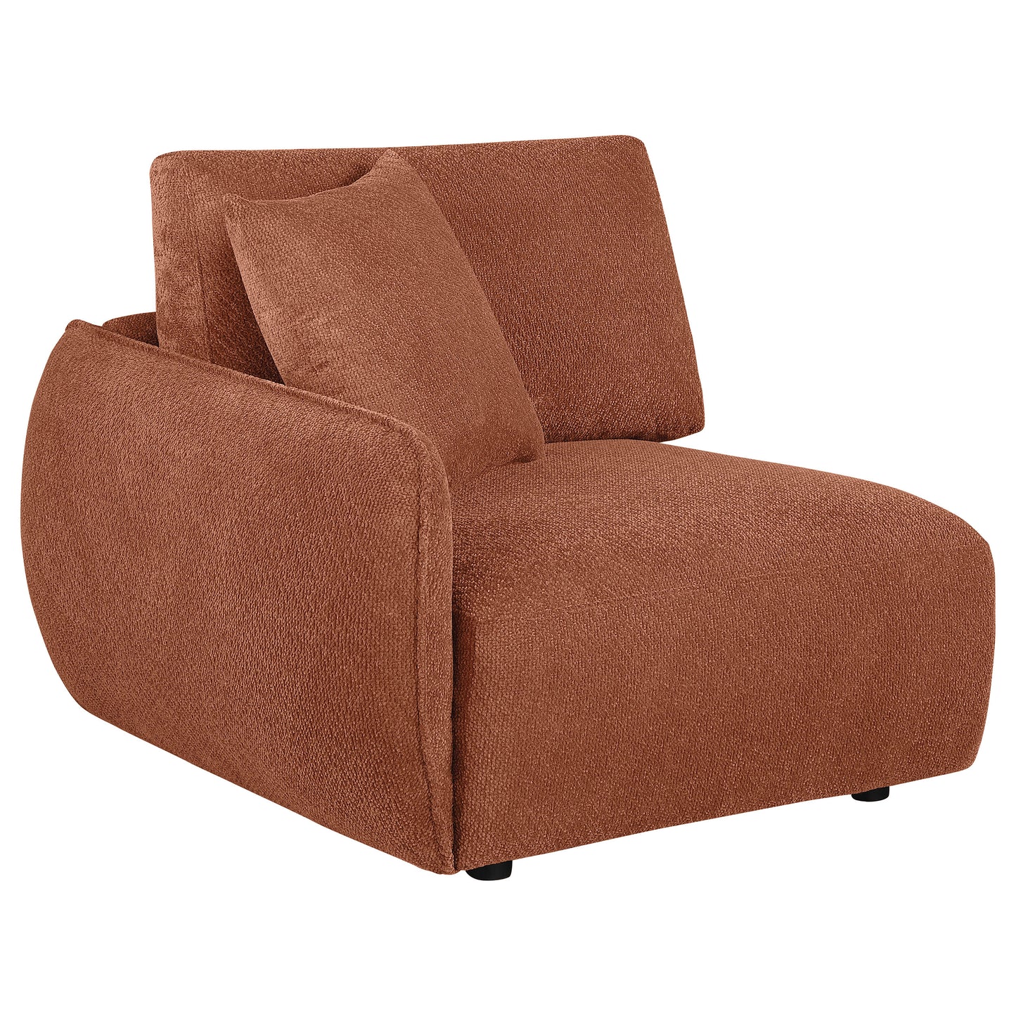 Elysia 5-piece Chenille Upholstered Modular Sectional Sofa Coral