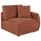 Elysia 5-piece Chenille Upholstered Modular Sectional Sofa Coral